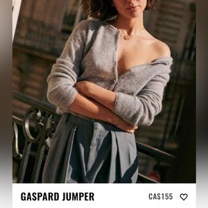 Sezane Gaspard Jumper Medium Grey